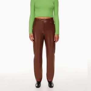 Aritzia vegan leather pants